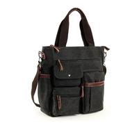 BKUANE Men Canvas Messenger Bag Crossbody Bags Unisex Sling Bag Shoulder Bag for Travel Work College Vintage Men's Handbags Briefcase(Black)
