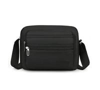 BKUANE Men Crossbody Bag Big Capacity Commuter Style Single Shoulder Bag Fashion Leisure Men Crossbody Bags(Black)