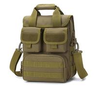 BKUANE Military Tactical Bag Men Molle Messenger Shoulder Backpack Waterproof Outdoor Hiking Camping Climbing Handbag Hunting Schoolbag(Brown)