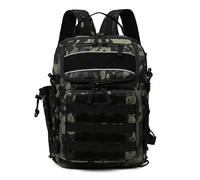 BKUANE Outdoor Sports Camping Bag Fishing Rod Pole Backpack Climbing for Men Trekking Hiking Fishing Lure Box Tackle Travel Handbags(Black CP)