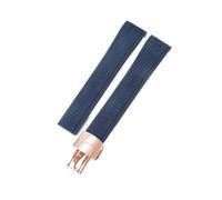 BKUANE Silicone Watch Strap for Patek Philippe Silicone Watch Strap Men's Grenade 5164 5167 Original Black Sports Rubber Watchband 21mm(Blue-Rose-Z18)