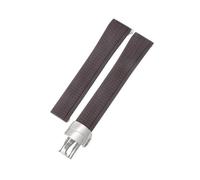 BKUANE Silicone Watch Strap for Patek Philippe Silicone Watch Strap Men's Grenade 5164 5167 Original Black Sports Rubber Watchband 21mm(Dark brown-Steel-Z18)