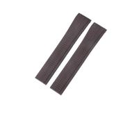 BKUANE Silicone Watch Strap for Patek Philippe Silicone Watch Strap Men's Grenade 5164 5167 Original Black Sports Rubber Watchband 21mm(Dark brown-No buckle)
