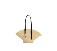 BKUANE Straw Woven Handbags For Women Handmade Travel Seaside Beach Bag Summer New Handle Bucket Bag Shopping Tote Bag Basket Bolsa(1)