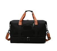 BKUANE Weekender Bags Travel Duffle Bag for Women Men Gym Fitness Yoga Handbag Luggage Shoulder Crossbody Carry On Short-Distance Bags(Black)