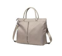 BKUANE Women business briefcase tote bag office female messenger bag simple and versatile casual portable shoulder bag(Beige)