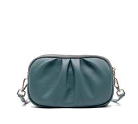 BKUANE Women Genuine Leather Cloud Bag Multifunctional Large Capacity Shoulder Bags Portable Cowhide Crossbody Bags Women Luxury Bag(Blue)