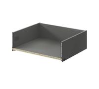Bkw Magic Pre-Assembled Kitchen Drawer Box Soft-Close 88mm H To Suit 500mm Wide Cabinet Dept H 450mm D Dark Grey