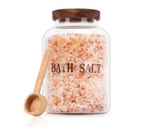 BKYFPQ 74 oz Glass Bath Salts Jar,Bath Salt Container with Lid and Scoop,Bathroom Organizers and Storage,for Bathtub Accessories for Women,Bathroom Decor,Home Decor