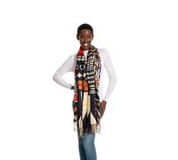 Bkytgek Soft Cashmere Feel Scarf for Women,African Tribal Style Double Sided Prints Warm Shawl Wraps Winter Large Blanket Scarf, African Style-2, 78.7x27.5inch