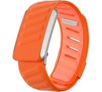 BKZYWSHS Comfortable and Durable Silicone Wristband Compatible with WHOOP 4.0, Soft Silicone Sport Band for Men Women with U Connector, Light Orange & Orange