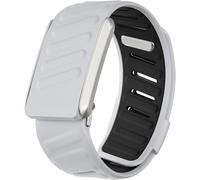 BKZYWSHS Comfortable and Durable Silicone Wristband Compatible with WHOOP 4.0, Soft Silicone Sport Band for Men Women with U Connector, Light Grey and Black