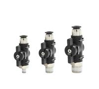 BL BC 4-12 Series Pneumatic Manual Valve Hand Control Air Shut Off Ball Valve Inline Push to Connect 1/8" 1/4" 1/2"(BL4,M5)