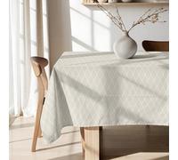 BL BELUM | Beige Cotton Tablecloth, 300 x 140 cm, Rectangular, Stain Resistant, Waterproof