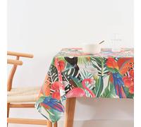 BL BELUM | Multicoloured Stain Resistant Tablecloth Size 100x155 cm - Rectangular, 100% Organic Cotton, Easy to Clean, Model 0120-397