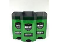 BL Brut Deodorant Signature Scent 2.25oz Oval Solid 48 hour 3 Pack
