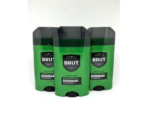 BL Brut Deodorant Signature Scent 2.25oz Oval Solid 48 hour 3 Pack