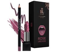 BL Color Matched Rose Lip Liner & Lipstick Set - Full-Coverage Argan Long Lasting Lipstick and Lip Liner Set With Natural Oils for Nourishment, Hydration, & Protection