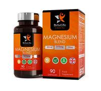 BL Magnesium Malate, Glycinate & Citrate, 90 Capsules, Zinc, Calcium & B6 | Malate, Glycinate & Citrate Triple Complex | 375mg Citrate, Malate & Glycinate with Zinc, Calcium & Vitamin B6 | UK Made