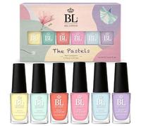 BL The Pastels 6-Color Luxury Pastel Nail Polish Set, Nail Varnish Gift Set