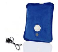 BL600 Electric Hot Water Bottle, Rechargeable Heating Pad 27 x 18 x 4 cm, Soft Velvet, Quick Heats 75°C, Multi-Zone Muscle Relaxation, Portable and Built-in Safety