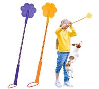 Blablablalu 2Pcs Dog Training Stick, 16.5x3.9 Inch Rubber Dog Training Tools with Non-Slip Handle, Plum Claw and Lanyard, Cute Stick for Puppy CatDog