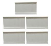 Blablablalu 5Pcs Mini Wainscot Board, PLA Dollhouse Furniture, White Dollhouse Miniatures, DIY Friendly 3.7x2.2 Inch 1:12 Wainscot Board for Settings