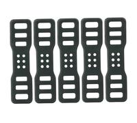 Blablablalu 5Pcs Silicone Strap, Foldable & Thickened Bike Light Mount, Elastic Rubber Straps with Holes for Flashlight, Cell Phones, Speaker HolderBike Light Mount