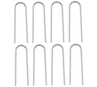 Blablablalu 8PCS Trampoline Anchor, 12 Inch U-Shape Trampoline Pegs, Heavy Duty Iron Football Goal Pegs for Tent, Marquees, Swings, Soccer GoalTrampoline Anchor Kit