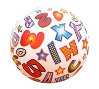 Blablablalu Baby Soccer Ball Colorful Letter Pattern 8.7" PVC Soft Soccer Ball Educational & Fine Motor Baby Toys for Home, Kindergarten