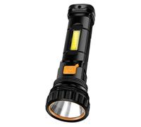 Blablablalu Flashlight, LED Waterproof Solar Generator with Side Light, Portable & Chargeable Emergency Supplies as Power Bank, Bright Camping Essentials for OutdoorFlashlight