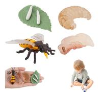 Blablablalu Life Cycle Toys for Kids, Educational & Simulation Bee Toys, Plastic Bee Figurine for Boys, Girls