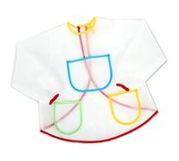 Blablablalu Paint Apron for Kids Cute Clear Long-Sleeved Waterproof Kids Painting Apron for DIY Painting Drawing Art Craft