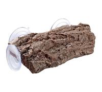 Blablablalu Turtle Basking Platforms, Realistic Bark Turtle Dock with Suction Cups, 8.7x5.1x1.6 inch Resin Aquarium Accessories, BrownTurtle Basking Platforms