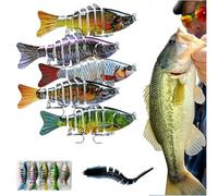 Blaciokamith Fishing Lures,Ultimate Robotic Fishing Lure,3D Lifelike Swimming Lure Self Propeller,Just Like a Real Bait Fish,for All Kinds of Waters