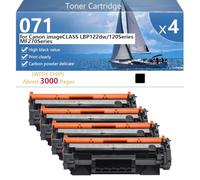 Black 071 Hight Capacity Toner Cartridge Replacement for Canon imageCLASS LBP122dw 120Series MF270Series Printer, High-Definition Printing, 3000 Pages,Black-4 pack