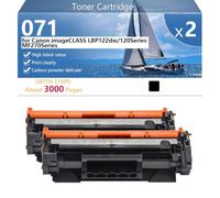 Black 071 Hight Capacity Toner Cartridge Replacement for Canon imageCLASS LBP122dw 120Series MF270Series Printer, High-Definition Printing, 3000 Pages,Black-2 pack