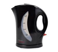BLACK 1.7 LITRE 2200W CORDLESS FAST BOIL ELECTRIC JUG KETTLE WASHABLE FILTER
