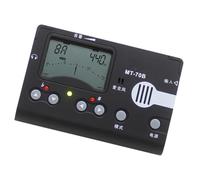 Black 1 Digital Guzheng Tuner Metronome Tone Generator | Built-in Microphone, A4 430-450hz Range, 30-280 Per Minute, for Lessons and Stage Tuning