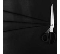 Black - 1 Metre - Plain Coloured Polycotton Fabric Material Poly-Cotton Dress Fabric 112cm Width