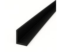 Black 1 Metre UPVC Plastic Rigid Angle 50 x 25mm Corner Cover Trim 90 Degree