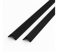 Black 1 Metre UPVC Plastic Rigid Angle Packs 100 x 100mm Corner Cover Trim 90 Degree (2)