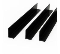 Black 1 Metre UPVC Plastic Rigid Angles 50 x 25mm Corner Cover Trim 90 Degrees (3)
