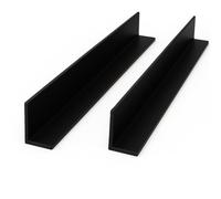 Black 1 Metre UPVC Plastic Rigid Angles 50 x 25mm Corner Cover Trims 90 Degrees (2)