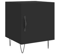 vidaXL Bedside Cabinet Black 40x40x50 cm Engineered Wood