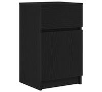(black, 1 pcs) vidaXL Bedside Cabinet Grey Sonoma 39x35x65 cm Engineered Wood bedside table