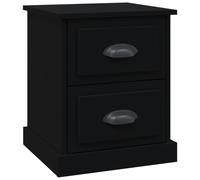 Svvalka Bedside Cabinet Black 39x39x47.5 cm Engineered Wood