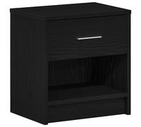 (black, 1 pcs) vidaXL Bedside Cabinet with Drawer Nightstand Bed Side Table Bed Cabinet