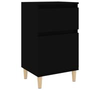 (black, 1 pcs) vidaXL Bedside Cabinets Bedside Table Nightstand Table Side Table End Table