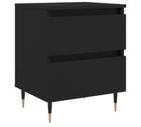 (black, 1 pcs) vidaXL Bedside Cabinets Side Table Bedstand 2 pcs Grey Sonoma Engineered Wood